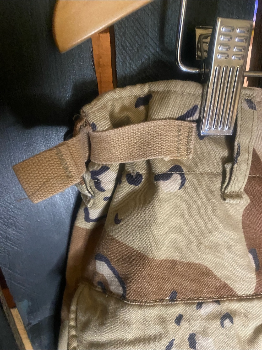Vintage Desert Storm chocolate chip Camo Cargo Pants - Tan/Brown large short - Picture 3 of 7